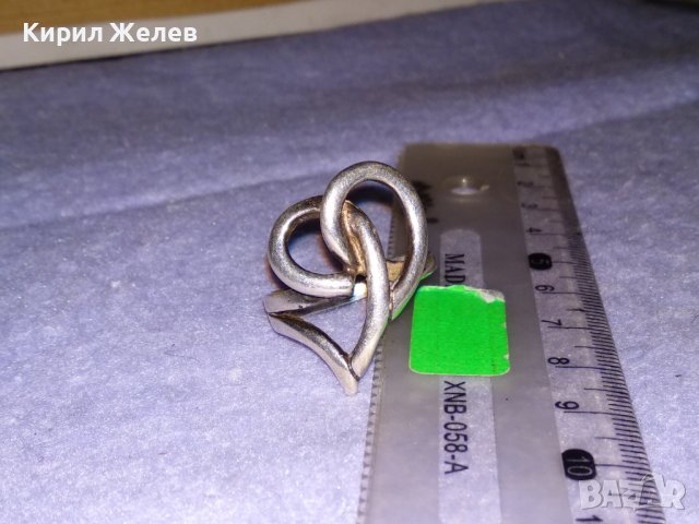 ДВЕ СЪРЦА в ЕДНО РОМАНТИЧЕН НЕЖЕН АРТ ПРЪСТЕН СРЕБРО 925 РЪЧНА ИЗРАБОТКА ЛЮБОВНО БИЖУ 34614, снимка 15 - Пръстени - 39522064