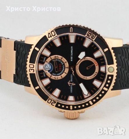 Новогодишна у!Луксозен механичен мъжки часовник Ulysse Nardin Marine , снимка 18 - Мъжки - 41510339
