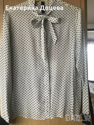 Копринена риза Marc Cain, снимка 6 - Ризи - 33857311