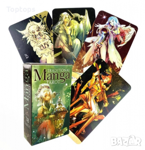 Манга таро карти: Mystical Manga Tarot & Traditional Manga Tarot, снимка 9 - Други игри - 36311651