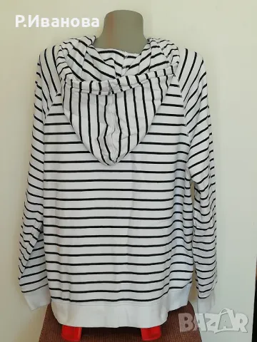 Отличен суичър с качулка H&M, размер XL, 100% памук, снимка 2 - Суичъри - 47816478