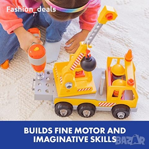 Нова STEM играчка бормашина камион деца 3+ подарък обучение игра, снимка 4 - Образователни игри - 40699541