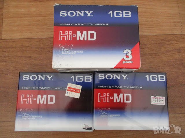 Blank Sony Hi-MD 1GB Media MiniDisc + Нормални MD Нови!, снимка 12 - Други - 39699439