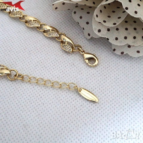 Гривна с 14К златно покритие 234856, снимка 3 - Колиета, медальони, синджири - 53588731