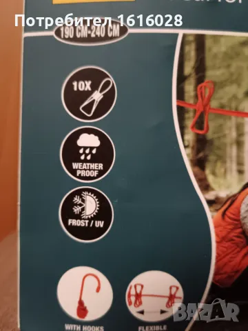 Еластично въже с подвижни щипки за палатка и къмпинг., снимка 10 - Палатки - 50181252