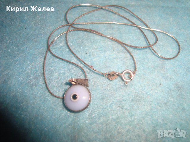 СРЕБЪРНО НЕЖНО ИТАЛИАНСКО КОЛИЕ СРЕБРО 925 ОКОТО на ФАТИМА МЕДАЛЬОН ПРОТИВ УРОКИ 3727, снимка 5 - Колиета, медальони, синджири - 34839721