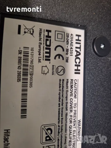 CONTROL BOARD PT430CT03-14-C-4 MYHKC 2021-04-23 092N5B for 43inc DISPLAY VES430UNDH-2D-N44 for Hitac, снимка 5 - Части и Платки - 47283350