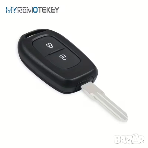 Кутийка за ключ с ляво острие, 2 бутона за Renault/Dacia: Clio 4, Kangoo, Master, Modus, Trafic и др