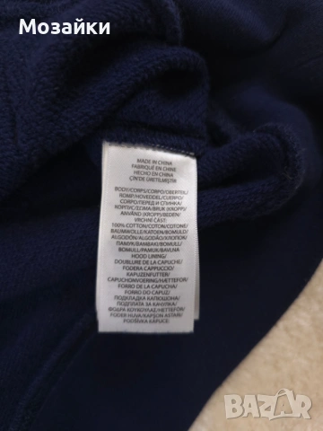 Polo Ralph Lauren Hoodie употребяван, S-M, colorblock с RL patch, снимка 6 - Суичъри - 53596379