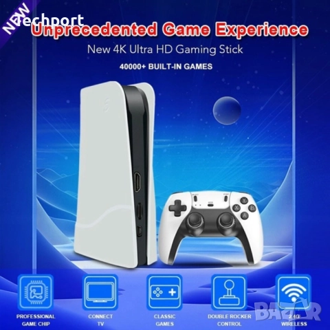 Игрална конзола RS5 – 4K Game Stick, снимка 2 - Други игри и конзоли - 52504445
