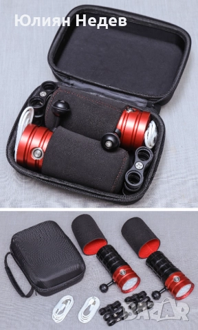 ПРОДАВА СЕ КОМПЛЕКТ ЗА ПОДВОДНО СНИМАНЕ ЗА СМАРТФОН, снимка 8 - Други спортове - 52845455