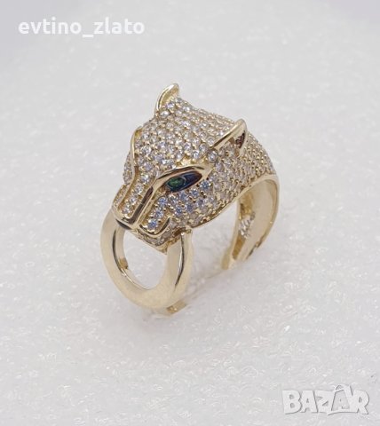 Златни гривни и пръстен ПАНТЕРА, снимка 3 - Гривни - 40607624