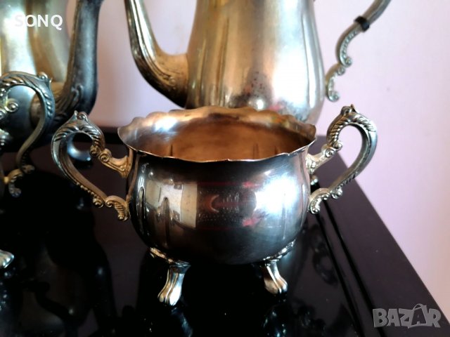 Страхотен Стар Посребрен Сервиз, снимка 7 - Антикварни и старинни предмети - 40199675