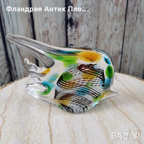 Тропическа рибка от стъкло, снимка 1 - Статуетки - 41265581