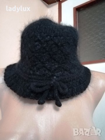 FRANSA, Нова Оригинална Шапка от Вълна и Ангора. Код 1579, снимка 2 - Шапки - 35955735