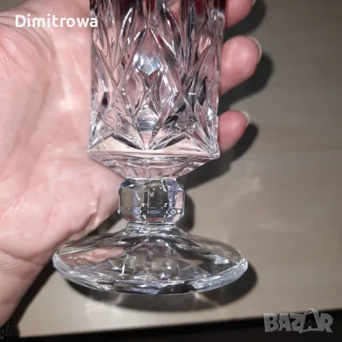 Намалена цена 26лв Кристална вазичка, снимка 4 - Други ценни предмети - 47999224