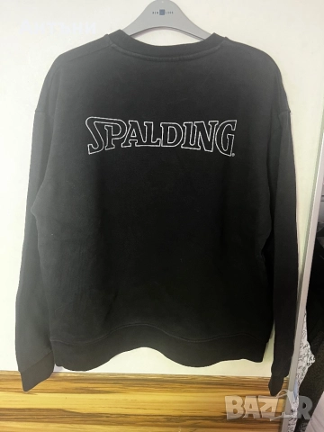 Черна блуза с дълъг ръкав и с надпис на гърба на блузата, снимка 2 - Блузи с дълъг ръкав и пуловери - 52870404