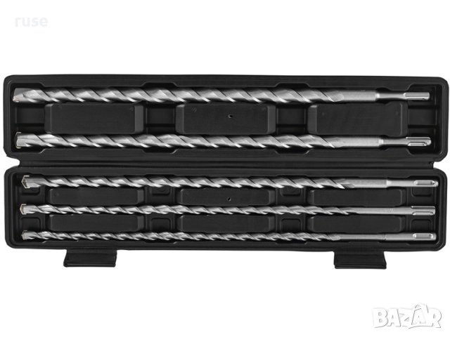 НОВО! Ударни свредла за перфоратор 5 броя Parkside зидария, камък, тухла, SDS-plus, 450mm