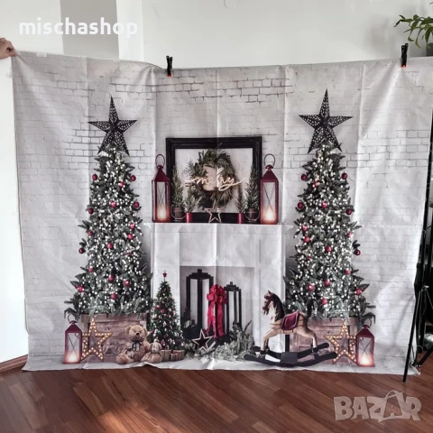 Коледен фотографски фон