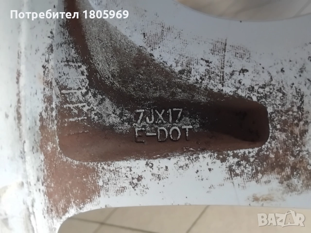 4бр. ал джанти Kia (оригинални) 5x114,3 , 7x17 , ET56 , централен отвор 67,1мм, снимка 6 - Гуми и джанти - 51886602