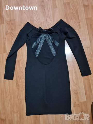 LA SPECIALE  уникална черна рокля с отворен гръб, снимка 3 - Рокли - 34336943