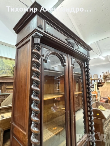 Уникална витрина от дъбов масив, снимка 8 - Секции и витрини - 52833851