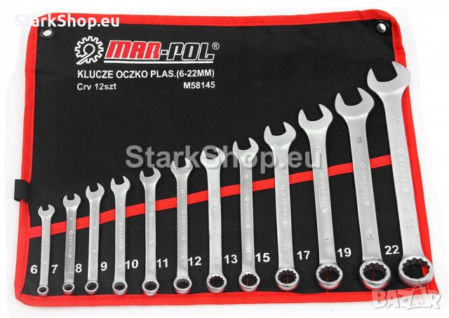 Звездогаечни ключове Mar-Pol 6-22мм К-Т 12 бр.