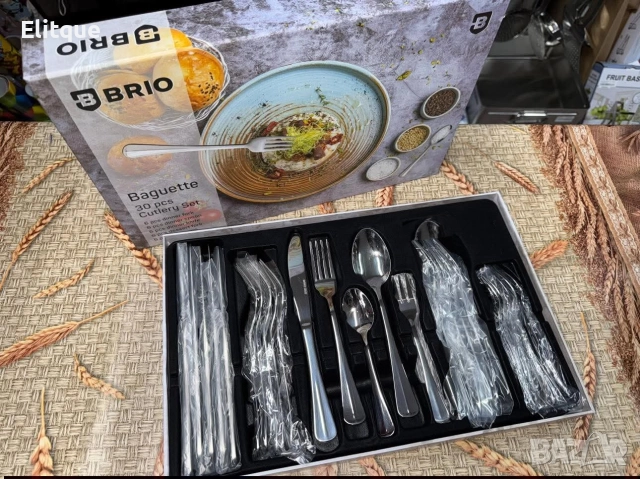 Комплект прибори за хранене BRIO, 30 части, снимка 2 - Прибори за хранене, готвене и сервиране - 52934508