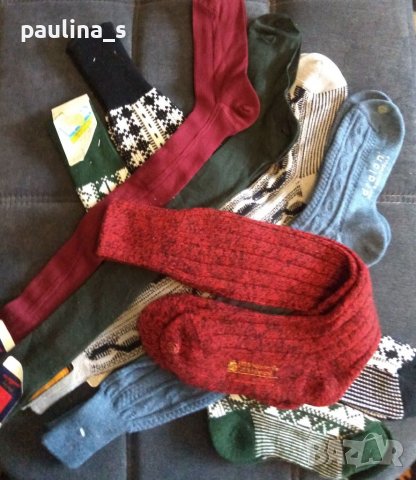 Вълнени тиролски чорапи тип калцуни над коляното от Германия , снимка 2 - Дамски чорапи - 38666828