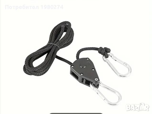 Тресчьотка с въженце 2 метра и с куки. ПДР (PDR) инструмент за закрепване., снимка 1