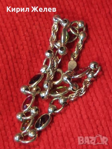 СКЪПОЦЕННА ПОСРЕБРЕНА ФИНА ФЕШЪН ГРИВНА от БЛАГОРОДНА СТОМАНА с ПЕЧАТ 925 и ФАСЕТИРАНИ КАМЪНИ 36151, снимка 18 - Гривни - 39521558