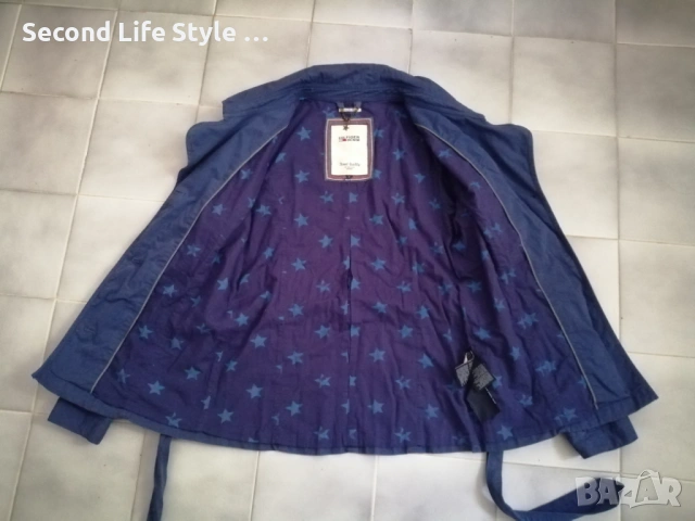 Tommy Hilfiger оригинално дамско преходно яке с колан и пайети р-р M, снимка 9 - Якета - 53816172