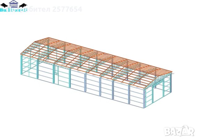 ЛИЗИНГ - Халета, Хале, Магазини, Магазин, Складове 300м2-10м х 30м х 4, снимка 3 - Строителни материали - 44161344
