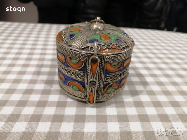 Сачанена гривна емайл, снимка 5 - Антикварни и старинни предмети - 35793326