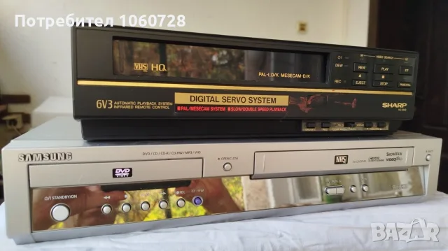 Видео VHS/DVD Samsung и VHS Sharp