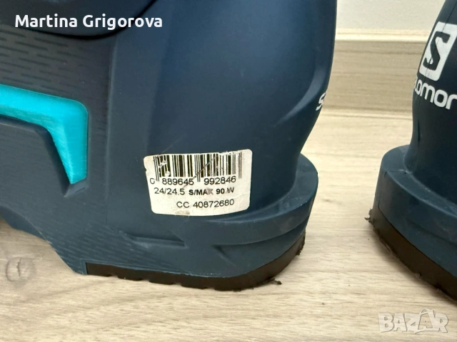Дамски Ски Обувки Salomon Alp. Boots S/Max 90 W Petrol Bl/Scuba Bl, снимка 4 - Зимни спортове - 53138777