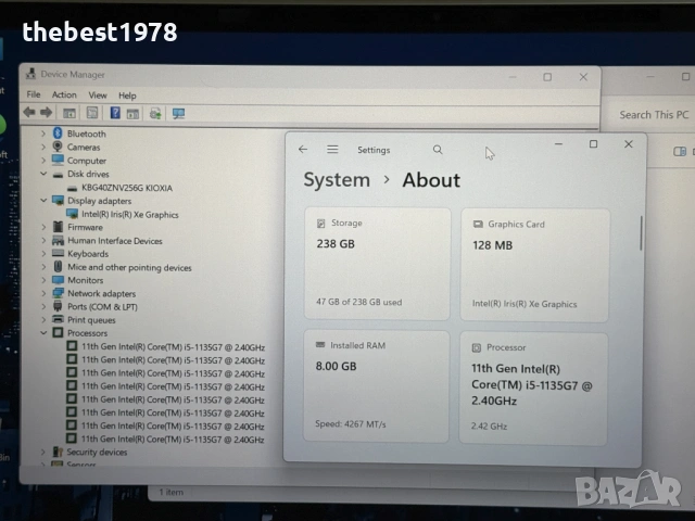HP x360 1030 G8`Core i5-1135G7/8GB RAM/256GB SSD/1000 Nits/Гаранция, снимка 9 - Лаптопи за работа - 53484800