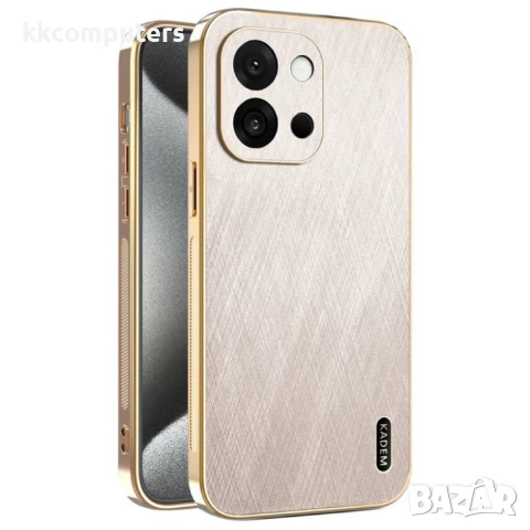 OnePlus 13s 5G / OnePlus 13T 5G KADEM Electroplating Silk Texture PU + TPU Калъф и Протектор, снимка 2 - Калъфи, кейсове - 50712197