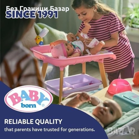 Нова Плюшена играчка BABY born Funny Bunny 26 см – лилав заек идеален подарък, снимка 8 - Плюшени играчки - 52119694