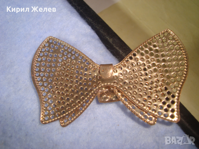 ПОЗЛАТЕНА ПАПИЙОНКА с КРИСТАЛЧЕТА АРТ АПЛИКАЦИЯ за ДЕКОРАЦИЯ УКРАСА БИЖУ 60621, снимка 4 - Други - 36320284