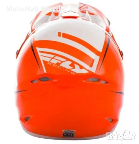 fly racing kinetic flex red black yellow каска крос мотор, снимка 6 - Аксесоари и консумативи - 49301652