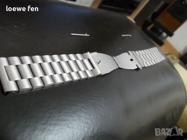 24 мм - Верижка за часовник масивна неръждаема стомана стоманена !, снимка 7 - Каишки за часовници - 49340966