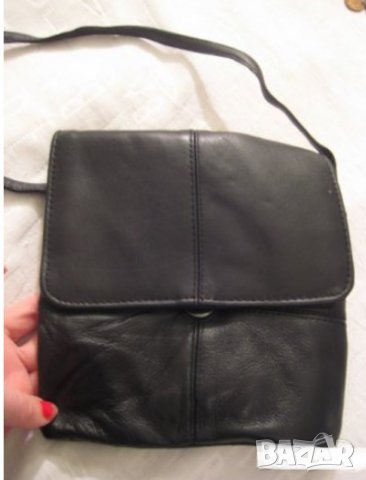 Чанта естествена кожа  с дълга дръжка, снимка 1 - Чанти - 34659386