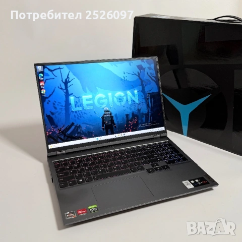 Lenovo Legion Pro 5/16” WQXGA 2.5K/Ryzen 7 5800H/RTX 3060 8GB/16GB/RGB, снимка 3 - Лаптопи за игри - 53188281