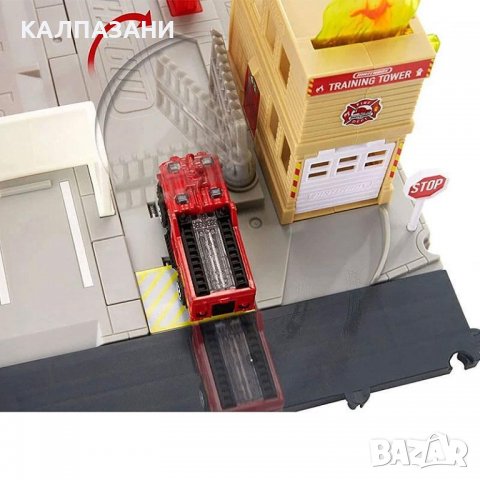Matchbox Action Drivers Пожарна станция HBD74, снимка 5 - Коли, камиони, мотори, писти - 38669759