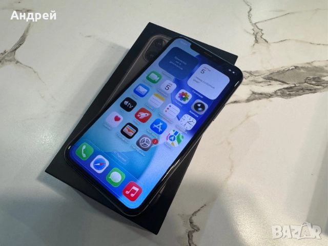 iPhone 11 Pro 256GB 100% Батерия 7 кейса Пълен комплект, снимка 2 - Apple iPhone - 52669472