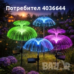 Комплект соларни лампи за градина, снимка 2 - Соларни лампи - 53343355