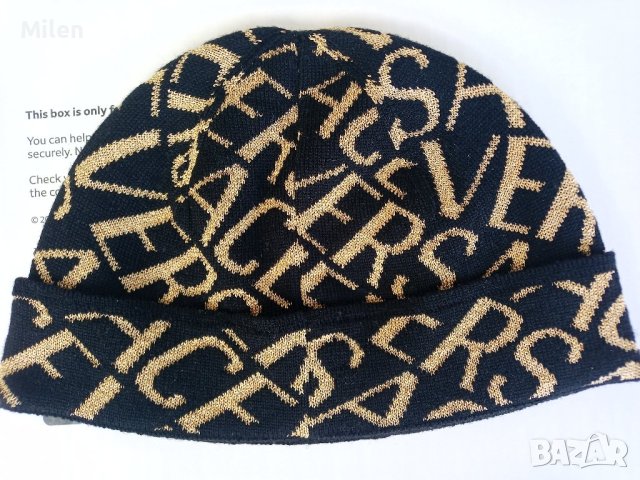 Зимна шапка на Versace Beanie Hat Black 