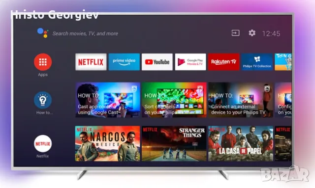 Телевизор LED Smart Android Philips, 70" (178 см),  4K UHD TV