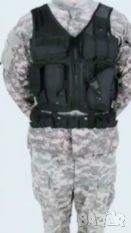 Тактическа жилетка /елек/+ к-т аксесоари+Кобур , снимка 7 - Екипировка - 49040524